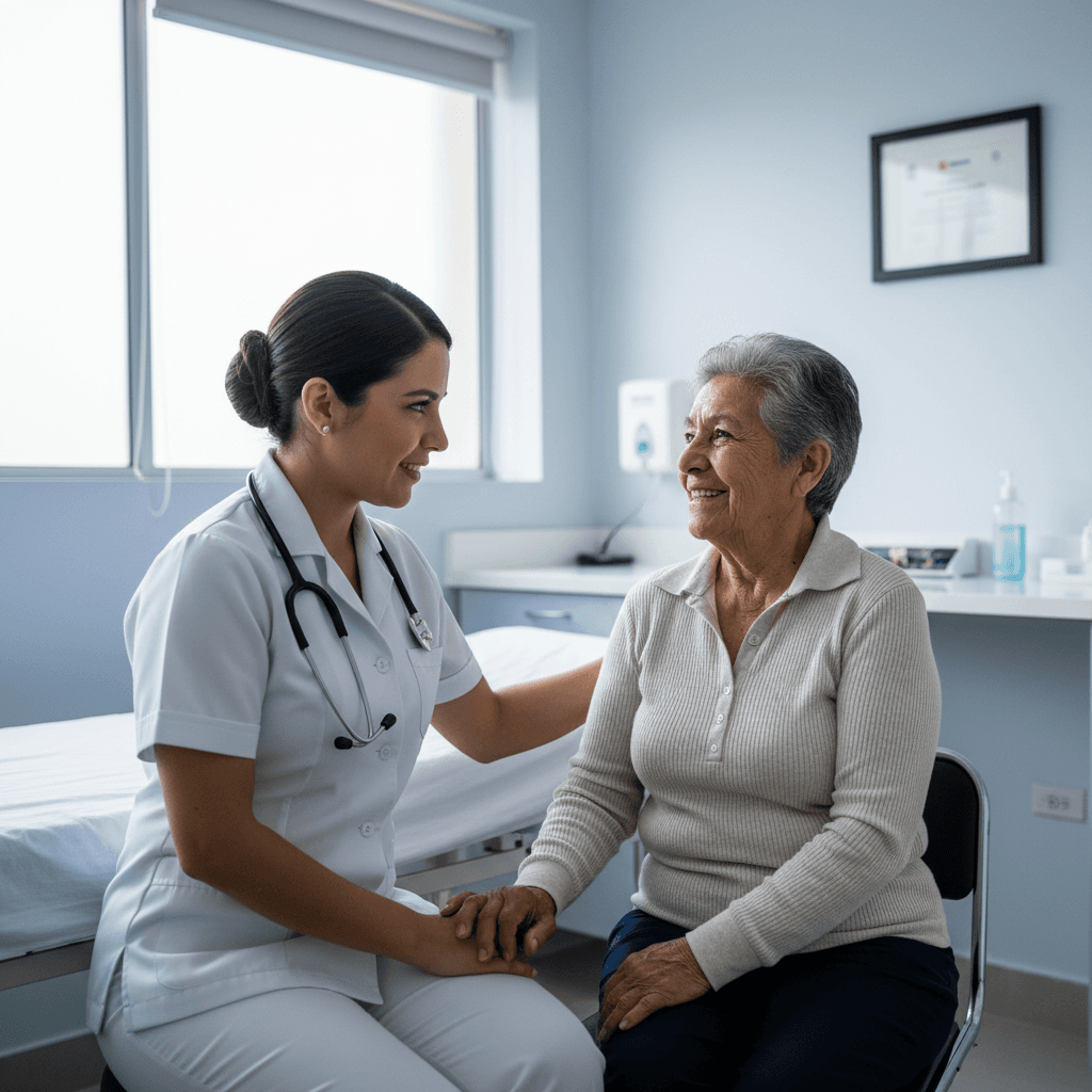 Auxiliar de enfermería en clínica