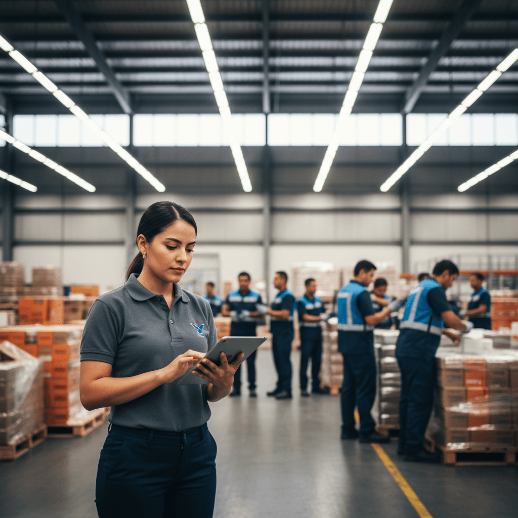 Operación de equipos Servicol en centro de distribución